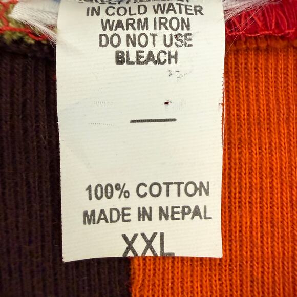 Greater Good Patchwork Jacket | Nepal Boho Hippie Festival Coat | 2X - Picture 8 of 10